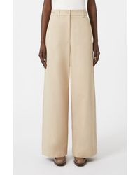 Weekend by Maxmara - Alfeo Cotton Wide Leg Pants - Lyst