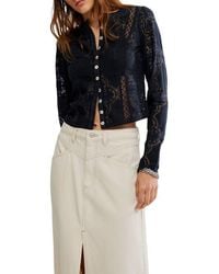 Free People - Jae Button-Up Top - Lyst
