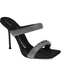 Alexander Wang - Julie Tubular Crystal Embellished Slide Sandal - Lyst