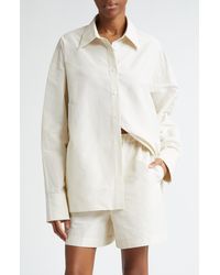 GIA STUDIOS - Recycled Polyester Taffeta Button-up Shirt - Lyst