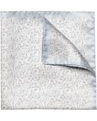 Eton - Microfloral Silk Pocket Square - Lyst