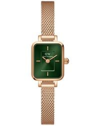 Daniel Wellington - Quadro Mini Mesh Strap Watch, 15.4Mm X 18.2Mm - Lyst
