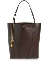 Chloé - Spin Leather Tote - Lyst