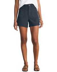 Faherty - High Waist Patch Pocket Stretch Terry Shorts - Lyst