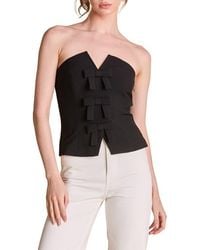 Endless Rose - Bow Detail Bustier Top - Lyst