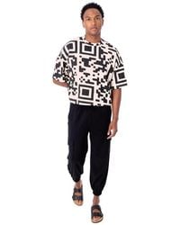 DAI MODA - Qr Code Cropped Boxed T-Shirt - Lyst