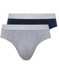 Hanro - Cotton Essentials 2-Pack Cotton Briefs - Lyst