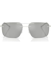 Moncler - 56Mm Rimless Rectangular Sunglasses - Lyst