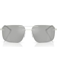 Moncler - 56Mm Rimless Rectangular Sunglasses - Lyst