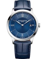 Baume & Mercier - Classima Leather Strap Watch, 40Mm - Lyst
