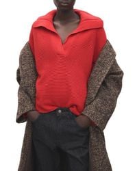 Mango - Manzana Dolman Sleeve Polo Sweater - Lyst