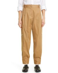 Womens Clothing Trousers Slacks and Chinos Cargo trousers JW Anderson Cropped Cargo Trousers in White 