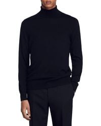 Sandro - Turtleneck Wool Sweater - Lyst