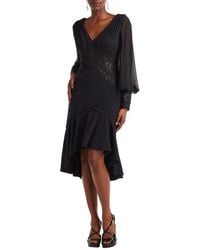 Tadashi Shoji - Kalina Blouson Sleeve High-Low Dress - Lyst
