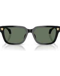 Versace - 56Mm Rectangular Sunglasses - Lyst