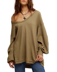 Free People - Coast 2 Coast Oversize Thermal Top - Lyst