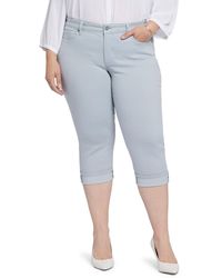 NYDJ - Marilyn Cool Embrace Cuff Crop Straight Leg Jeans - Lyst