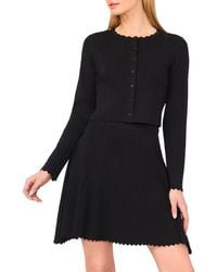Ted Baker - Rib Pointelle Cardigan - Lyst