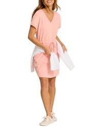 Tommy Bahama - Marina Del Mar Cotton Fleece V-Neck Dress - Lyst