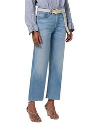 Citizens of Humanity - Palma High Waist Raw Hem Straight Leg Jeans - Lyst