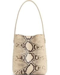 Mansur Gavriel - Mini Everyday Cabas Snakeskin Embossed Leather Tote - Lyst