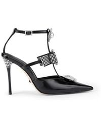 Kurt Geiger - Bow Ankle Strap Pointed Toe Gladiator Pump - Lyst