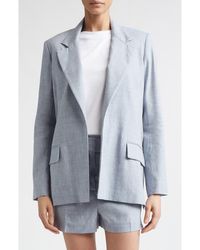 Eleventy - Open Front Linen & Wool Jacket - Lyst