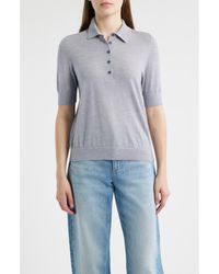 BOSS - Fidenka Virgin Wool Polo Sweater - Lyst