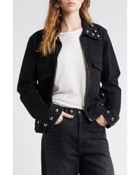 Rails - Roxbury Stud Detail Denim Jacket - Lyst