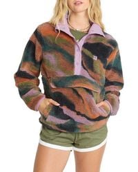 Billabong - Switchback Sherpa Pullover - Lyst