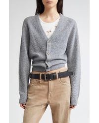 R13 - Split Hem Wool & Cashmere Cardigan - Lyst