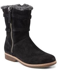 Earth - Hyland Faux Fur Trim Zip Boot - Lyst