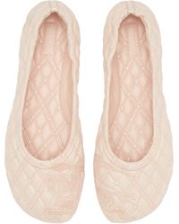 Burberry - Sadler Embroidered Ballerina Flats - Lyst