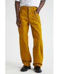 Song For The Mute - Bullet Hole Denim Work Pants - Lyst