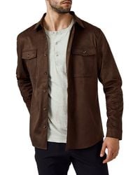 7 Diamonds - Country Road Faux Suede Shirt Jacket - Lyst