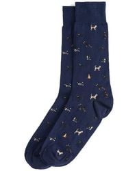 Barbour - Mavin Dog Cotton Blend Crew Socks - Lyst