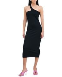 MARCELLA - Cameron One-Shoulder Ponte Midi Dress - Lyst