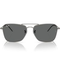 Ray-Ban - Caravan Reverse 58mm Square Sunglasses - Lyst