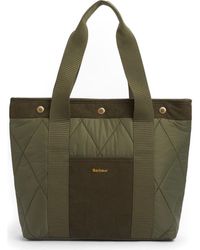 Barbour - Healy Mixed Media Tote - Lyst