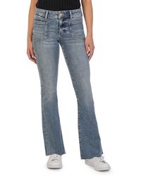 Kut From The Kloth - Stella Fab Ab Mid Rise Flare Jeans - Lyst