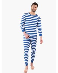 Leveret - Cotton Striped Matching Family Holiday Pajamas - Lyst