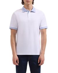 Bugatchi - Tipped Pima Cotton Piqué Polo - Lyst
