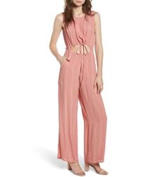 leith tie front jumpsuit