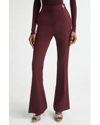 Versace - Stretch Virgin Wool Gabardine Flare Leg Pants - Lyst