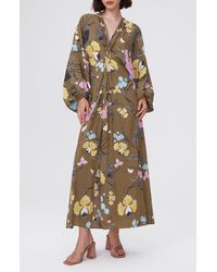 Diane von Furstenberg - Kason Floral Print Long Sleeve Dress - Lyst