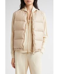Eleventy - Wool Blend Down Vest - Lyst