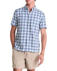 Vineyard Vines - Coskata Island Plaid Short Sleeve Button-Down Shirt - Lyst