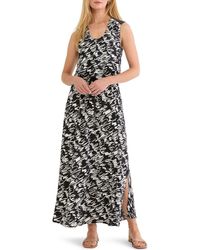 NIC+ZOE - Margot Cursive Print A-Line Dress - Lyst