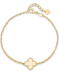 DEVATA - Clover Charm Chain Bracelet - Lyst