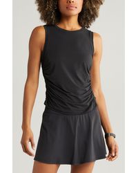 Zella - In The Zone Ruched Side Tank - Lyst